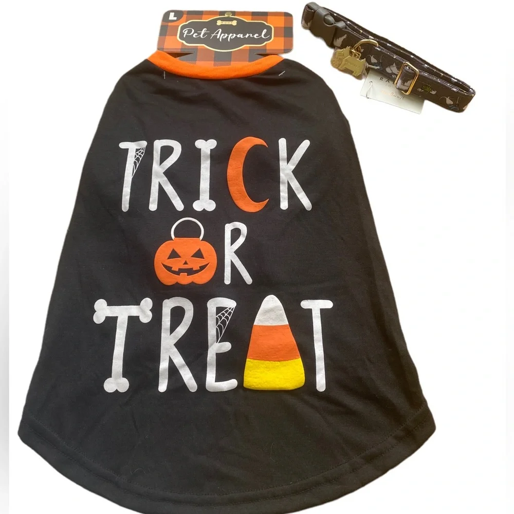 RADLEY LONDON/WOOF Dog Collar and Dog Halloween Costume. Size M/L